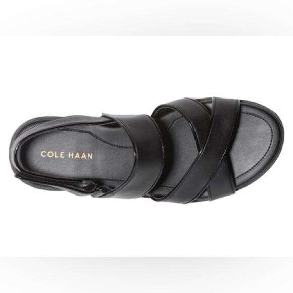 Cole Haan Mirabelle Leather Sandal, Black - Picture 5 of 10